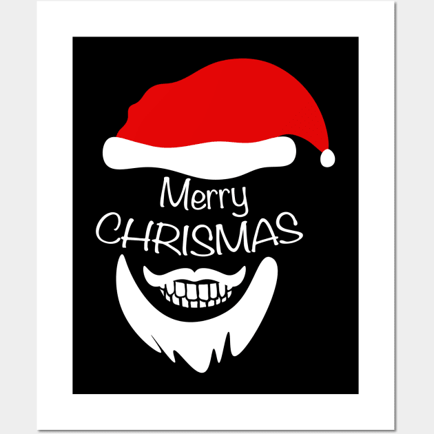 Crazy Merry merry christmas Smile Wall Art by FoolDesign